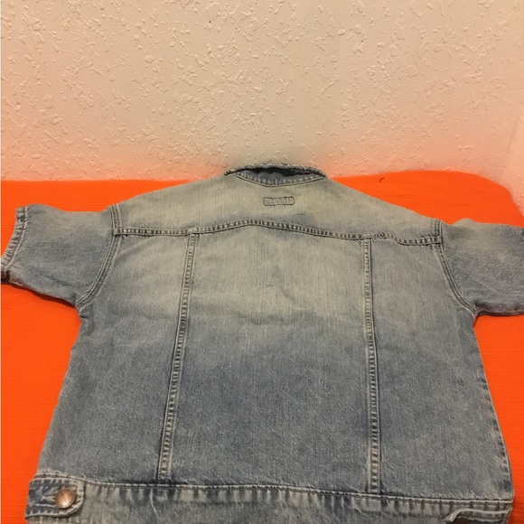 CURRENT ELLIOTT THE ROLLED SLEEVE TRUCKER JEANS JACKET PRE OWNED SIZE 1 - Picture 8 of 12